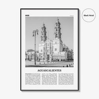 Aguascalientes Print Black and White, Aguascalientes Wall Art, Aguascalientes Poster, Aguascalientes Photo, Aguascalientes Décor, Mexico