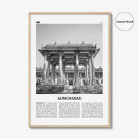 Ahmedabad Print Black and White, Ahmedabad Wall Art, Ahmedabad Poster, Ahmedabad Photo, Ahmedabad Map, Ahmedabad Wall Decor, India