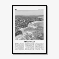 Aireys Inlet Print Black and White, Aireys Inlet Wall Art, Aireys Inlet Poster, Aireys Inlet Photo, Aireys Inlet Decor, Victoria, Australia