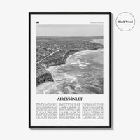 Aireys Inlet Print Black and White, Aireys Inlet Wall Art, Aireys Inlet Poster, Aireys Inlet Photo, Aireys Inlet Decor, Victoria, Australia