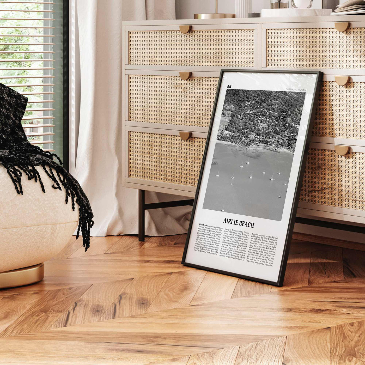 Airlie Beach Print Black and White, Airlie Beach Wall Art, Airlie Beach Poster, Airlie Beach Photo, Queensland, Australia Oceania