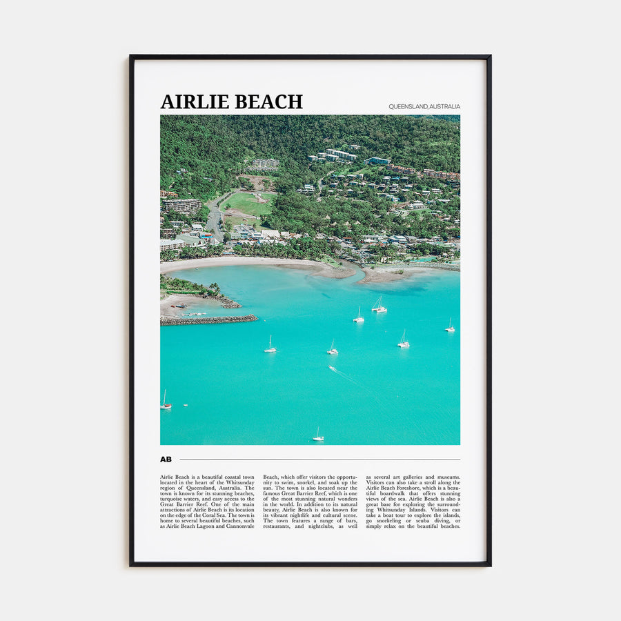 Airlie Beach Travel Color Poster