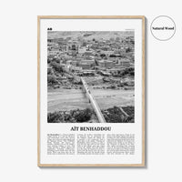 Ait Benhaddou Print Black and White, Ait Benhaddou Wall Art, Aït Benhaddou Poster, Aït Benhaddou Photo, Aït Benhaddou Map, Morocco
