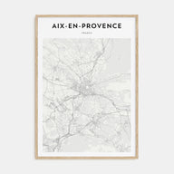 Aix-en-Provence Map Portrait Poster