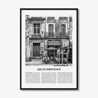 Aix En Provence Print Black and White No 1, Aix-en-Provence Wall Art, Aix-en-Provence Poster, Aix-en-Provence Photo, France, Côte d'Azur