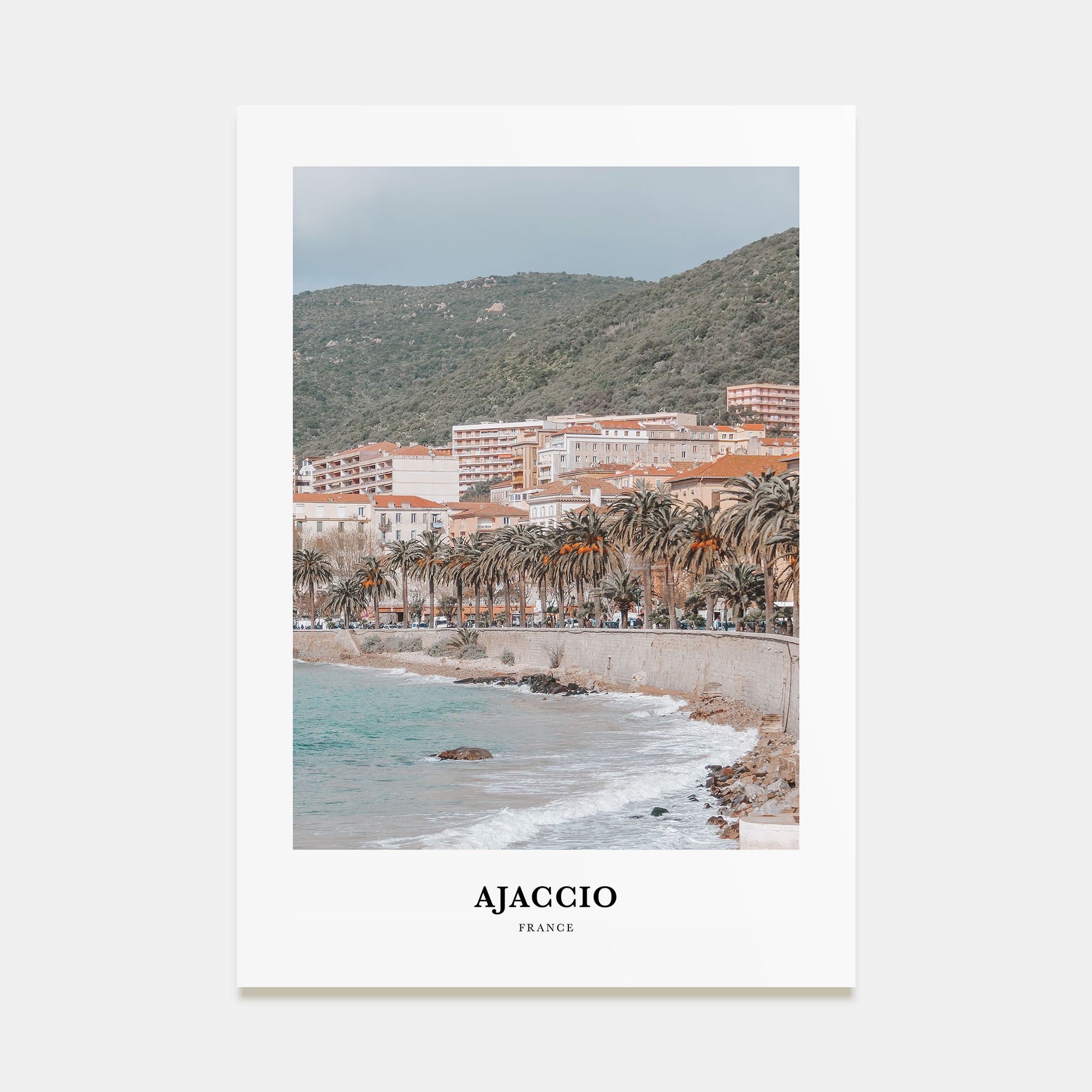 Ajaccio Portrait Color Poster