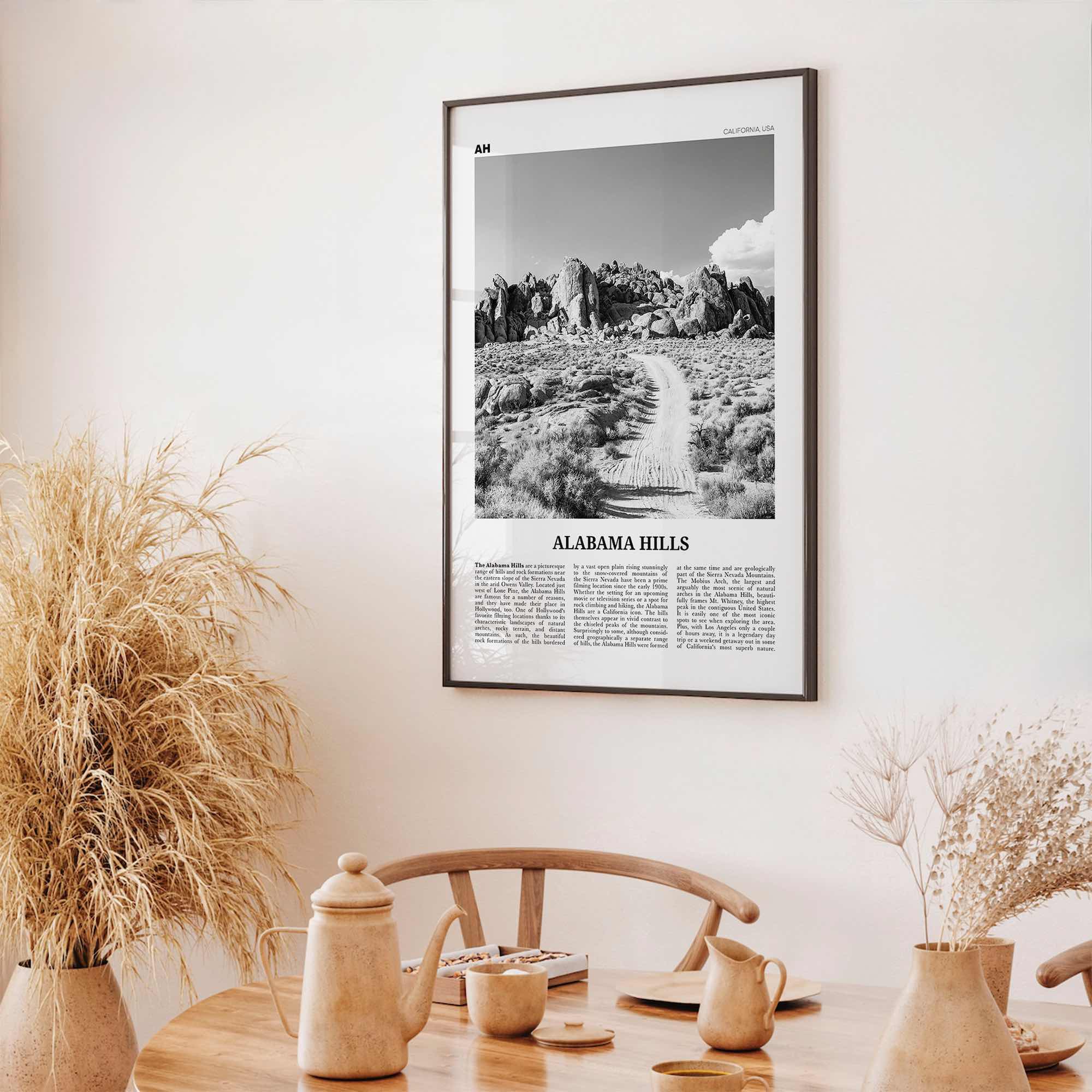 Alabama Hills Print Black and White, Alabama Hills Wall Art, Alabama Hills Poster, Alabama Hills Photo, Alabama Hills Wall Décor, California