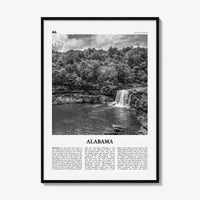 Alabama Print Black and White No 1, Alabama Wall Art, Alabama Poster, Alabama Photo, Alabama Wall Décor, Alabama Map, United States