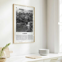 Alabama Print Black and White No 1, Alabama Wall Art, Alabama Poster, Alabama Photo, Alabama Wall Décor, Alabama Map, United States