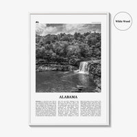 Alabama Print Black and White No 1, Alabama Wall Art, Alabama Poster, Alabama Photo, Alabama Wall Décor, Alabama Map, United States