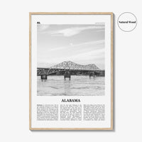 Alabama Print Black and White No 2, Alabama Wall Art, Alabama Poster, Alabama Photo, Alabama Wall Decor, USA, United States, North America