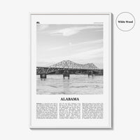 Alabama Print Black and White No 2, Alabama Wall Art, Alabama Poster, Alabama Photo, Alabama Wall Decor, USA, United States, North America