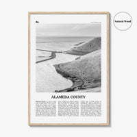 Alameda County Print Black and White, Alameda County Wall Art, Alameda County Poster, Alameda County Photo, Alameda Wall Décor, Alameda Map