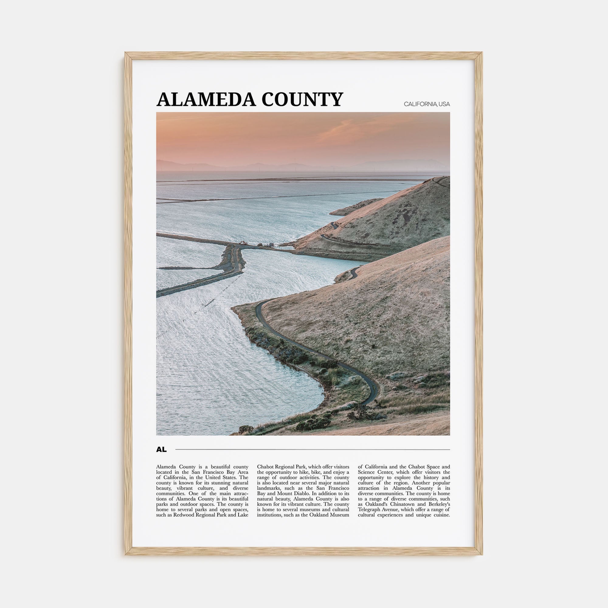 Alameda County Travel Color Poster