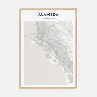 Alameda Map Portrait Poster