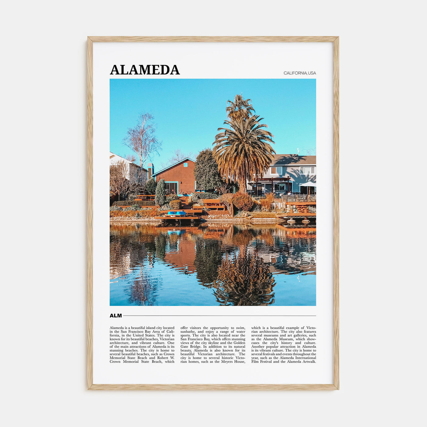 Alameda Travel Color Poster