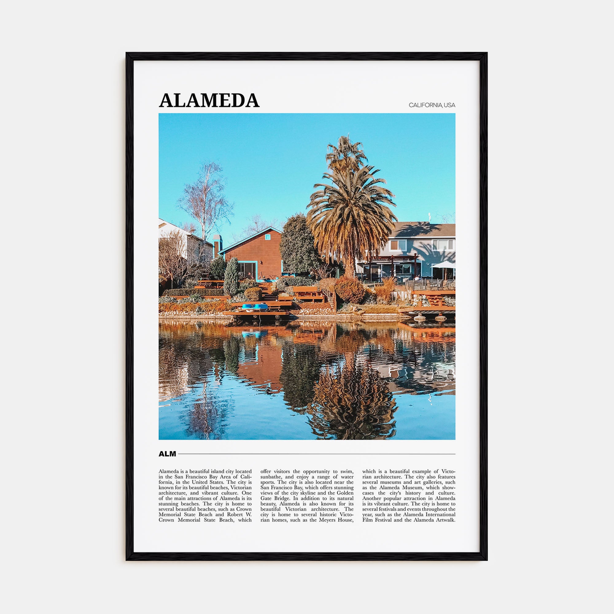 Alameda Travel Color Poster