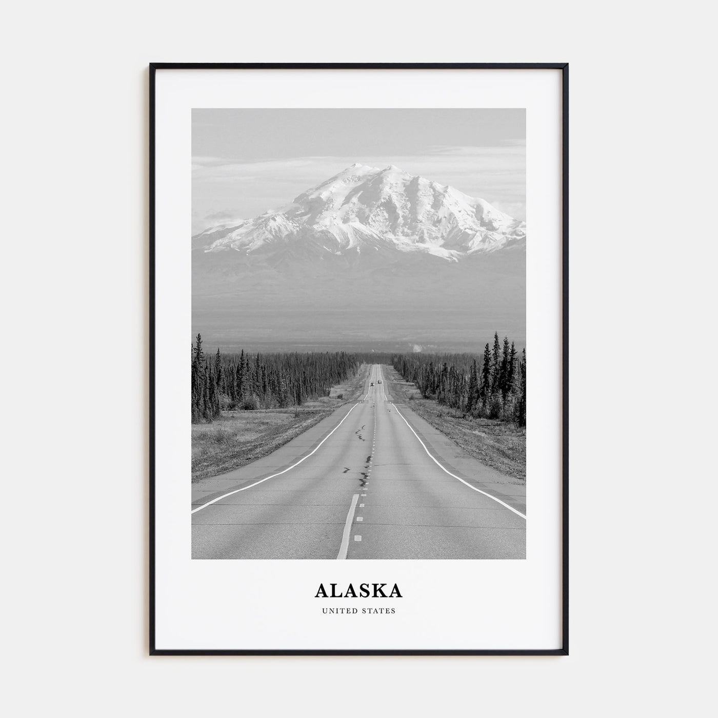 Alaska Portrait B&W No 2 Poster