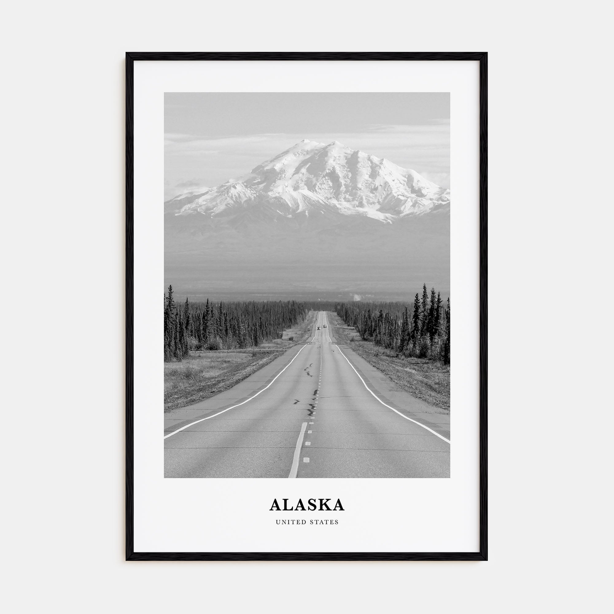 Alaska Portrait B&W No 2 Poster