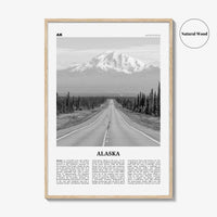 Alaska Print Black and White No 1, Alaska Wall Art, Alaska Poster, Alaska Photo, Alaska Wall Decor, USA, United States, North America