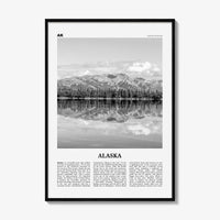 Alaska Print Black and White No 2, Alaska Wall Art, Alaska Poster, Alaska Photo, Alaska Wall Decor, USA, United States, North America