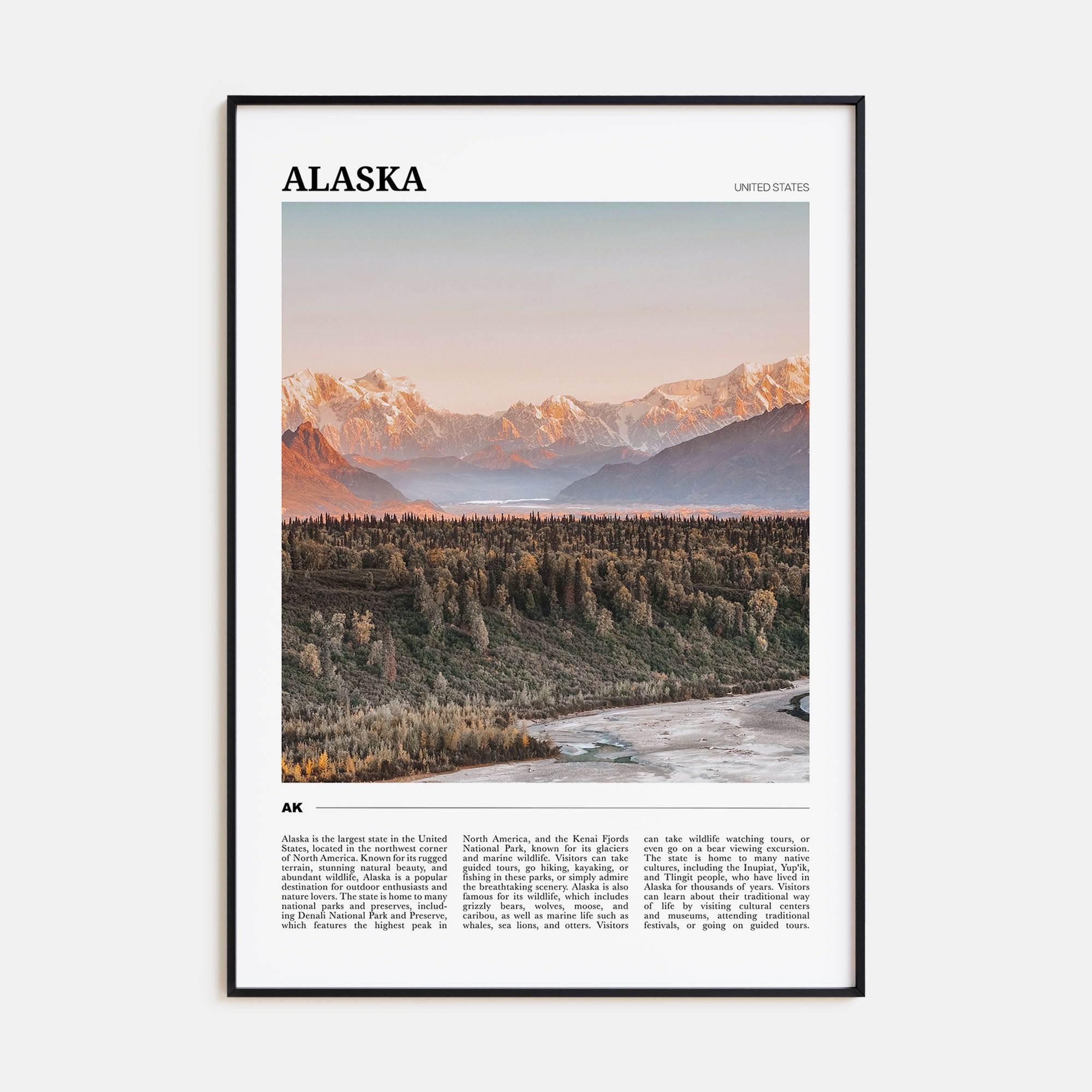 Alaska Travel Color No 2 Poster