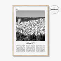 Albacete Print Black and White, Albacete Wall Art, Albacete Poster, Albacete Photo, Albacete Wall Décor, Albacete Map,