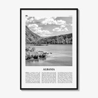 Albania Print Black and White No 1, Albania Wall Art, Albania Poster, Albania Photo, Albania Wall Decor, Country Art Print