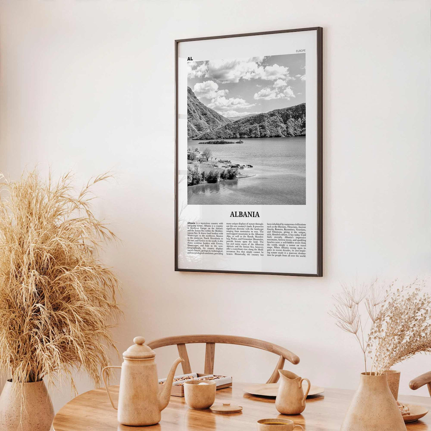 Albania Print Black and White No 1, Albania Wall Art, Albania Poster, Albania Photo, Albania Wall Decor, Country Art Print