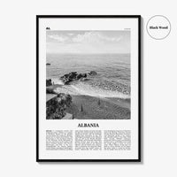 Albania Print Black and White No 2, Albania Wall Art, Albania Poster, Albania Photo, Albania Wall Decor, Country Art Print