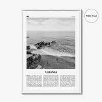 Albania Print Black and White No 2, Albania Wall Art, Albania Poster, Albania Photo, Albania Wall Decor, Country Art Print