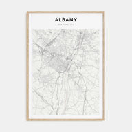 Albany, New York Map Portrait Poster