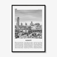 Albany Print Black and White New York, Albany Wall Art, Albany Poster, Albany Photo, Albany Wall Décor, New York, USA, United States