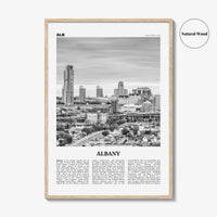 Albany Print Black and White New York, Albany Wall Art, Albany Poster, Albany Photo, Albany Wall Décor, New York, USA, United States