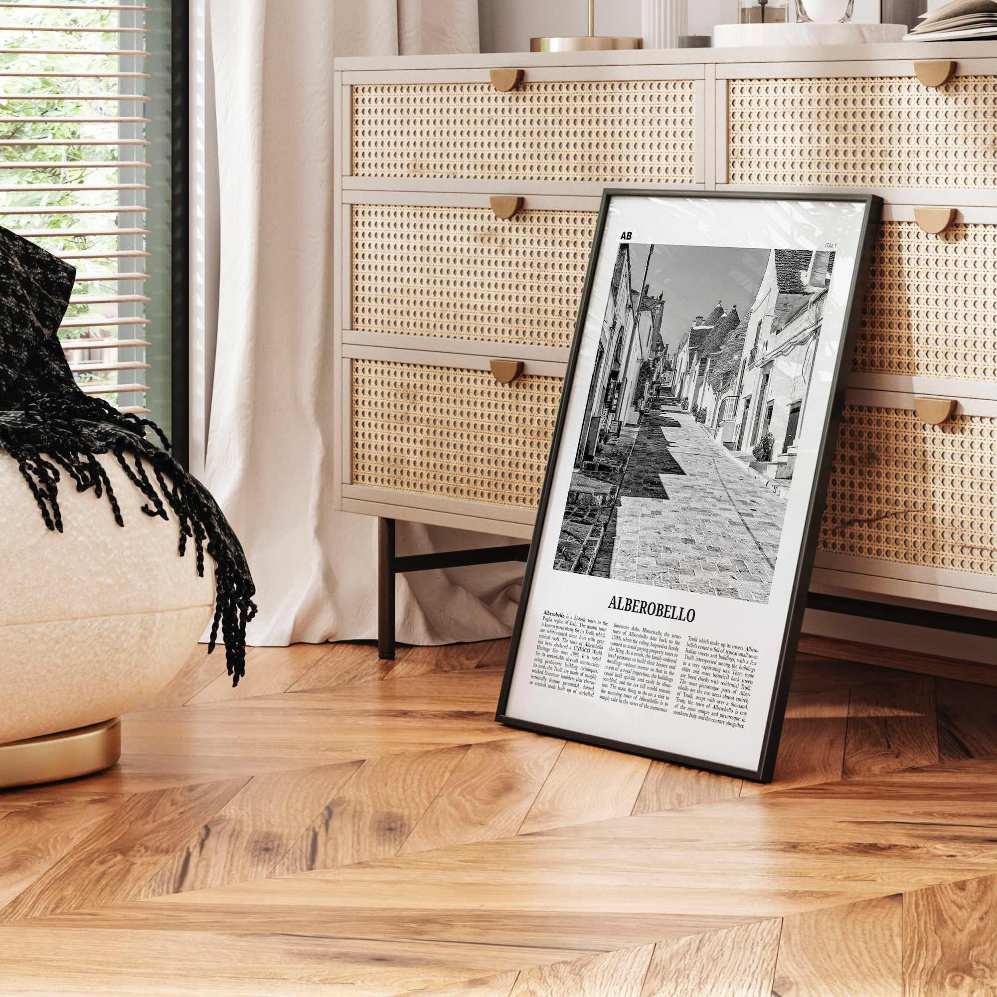 Alberobello Print Black and White, Alberobello Wall Art, Alberobello Poster, Alberobello Photo, Alberobello Wall Décor, Alberobello Map