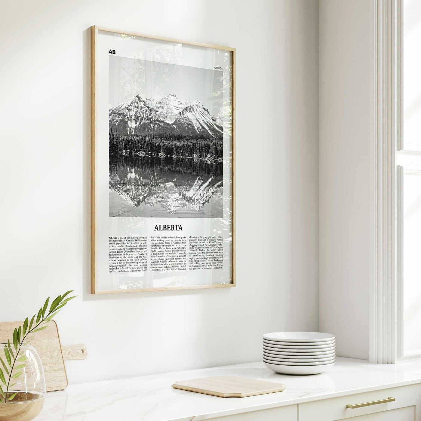 Alberta Print Black and White, Alberta Wall Art, Alberta Poster, Alberta Photo, Alberta Wall Decor, Edmonton, Calgary, Canada