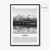 Alberta Print Black and White, Alberta Wall Art, Alberta Poster, Alberta Photo, Alberta Wall Decor, Edmonton, Calgary, Canada