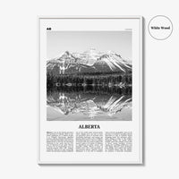 Alberta Print Black and White, Alberta Wall Art, Alberta Poster, Alberta Photo, Alberta Wall Decor, Edmonton, Calgary, Canada