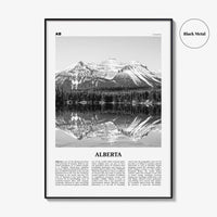Alberta Print Black and White, Alberta Wall Art, Alberta Poster, Alberta Photo, Alberta Wall Decor, Edmonton, Calgary, Canada