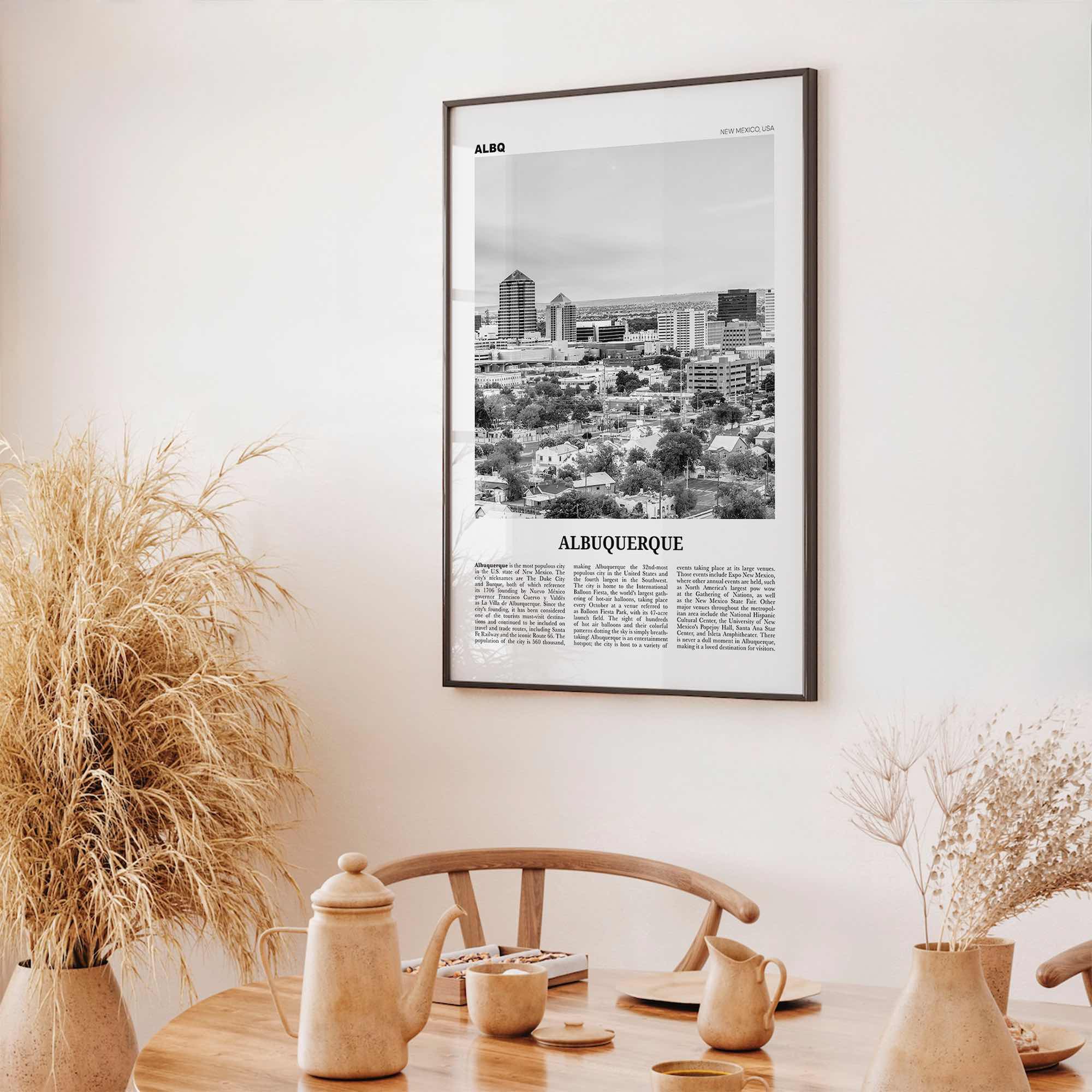 Albuquerque Print Black and White, Albuquerque Wall Art, Albuquerque Poster, Albuquerque Photo, Albuquerque Wall Décor, New Mexico, USA