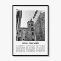 Alcala de Henares Print Black and White, Alcala de Henares Wall Art, Alcala de Henares Poster, Alcala de Henares Photo, Wall Décor, Map