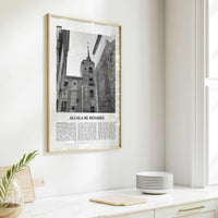 Alcala de Henares Print Black and White, Alcala de Henares Wall Art, Alcala de Henares Poster, Alcala de Henares Photo, Wall Décor, Map