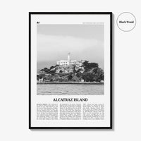 Alcatraz Island Print Black and White, Alcatraz Island Wall Art, Alcatraz Island Poster, Alcatraz Island Photo, Alcatraz Island Wall Decor