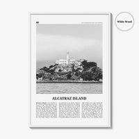 Alcatraz Island Print Black and White, Alcatraz Island Wall Art, Alcatraz Island Poster, Alcatraz Island Photo, Alcatraz Island Wall Decor