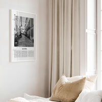 Alcudia Print Black and White, Alcudia Wall Art, Alcudia Poster, Alcudia Photo, Alcudia Wall Décor, Alcudia Map, Spain