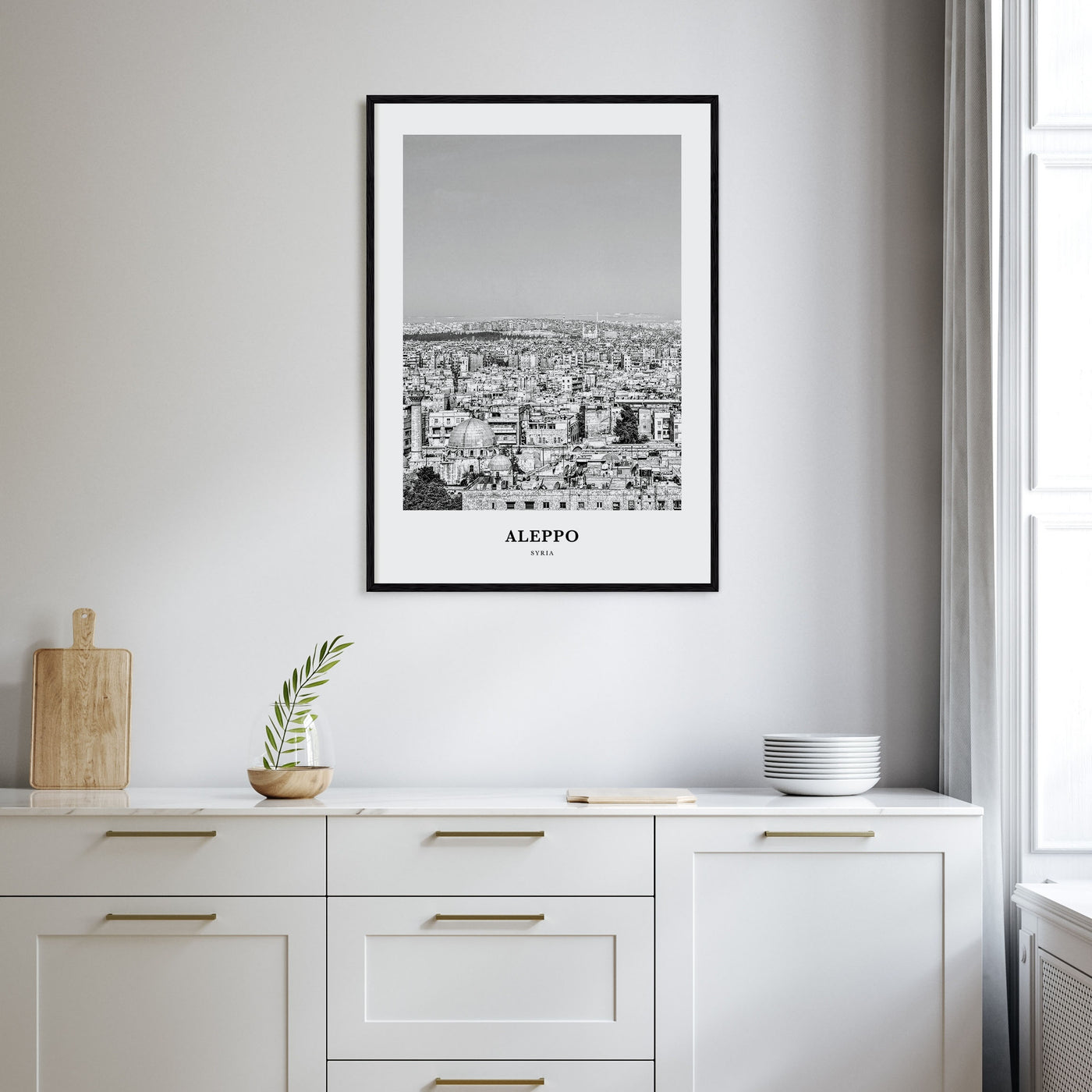 Aleppo Portrait B&W Poster