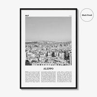 Aleppo Print Black and White, Aleppo Wall Art, Aleppo Poster, Aleppo Photo, Aleppo Wall Décor, Syria, Al-Shahbaa