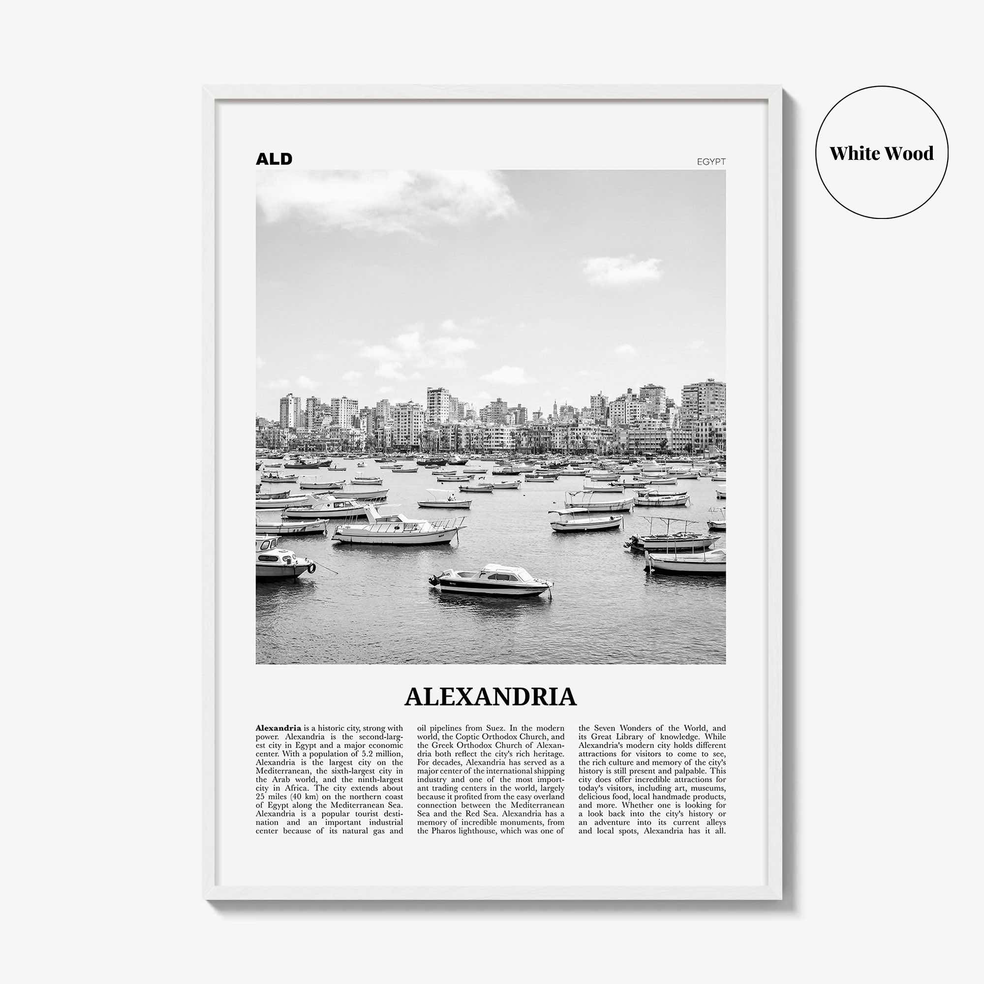 Alexandria Print Black and White Egypt, Alexandria Wall Art, Alexandria Poster, Alexandria Photo, Alexandria Wall Decor, الإسكندرية Africa