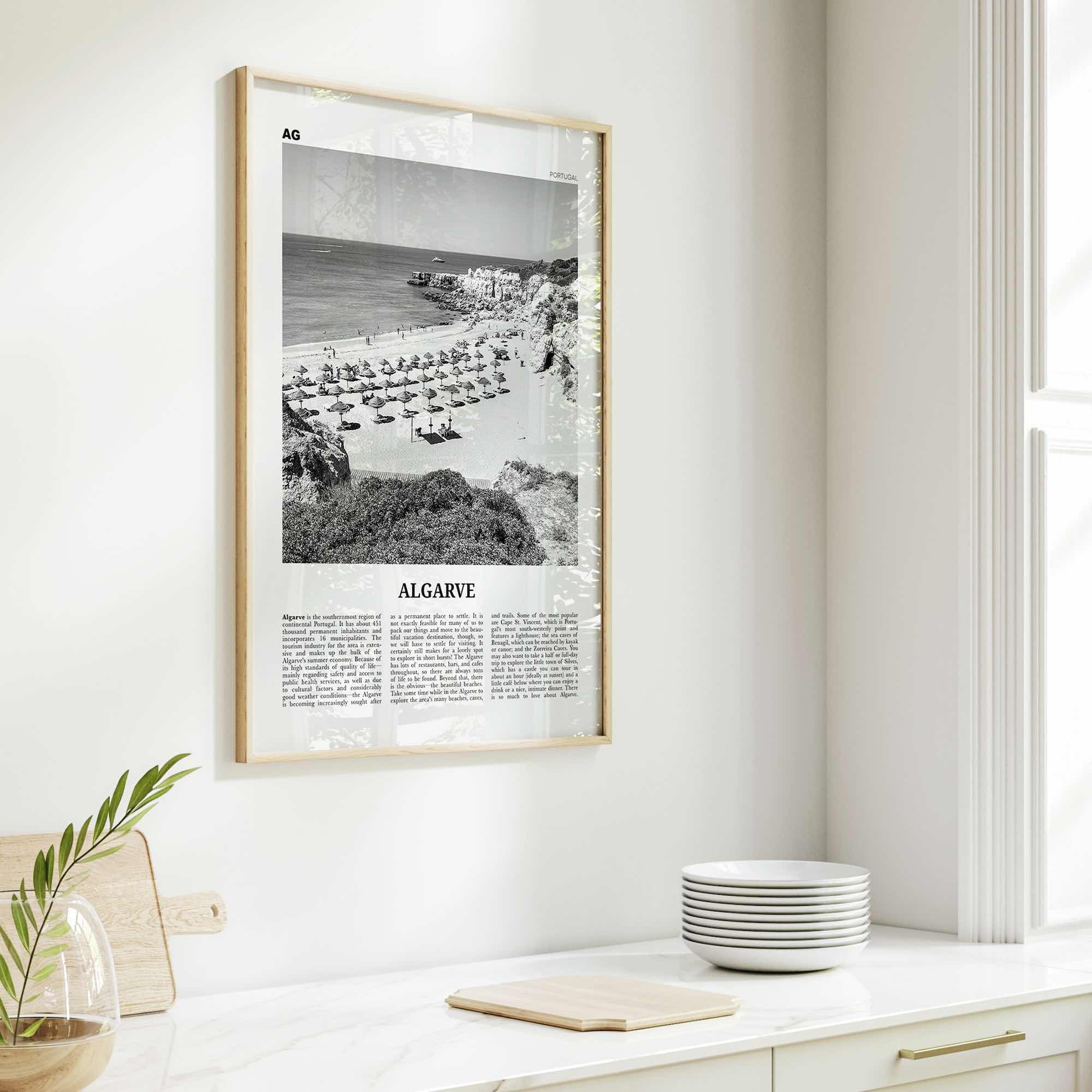 Algarve Print Black and White, Algarve Wall Art, Algarve Poster, Algarve Photo, Algarve Wall Decor, Distrito de Faro, Portugal, Portuguesa