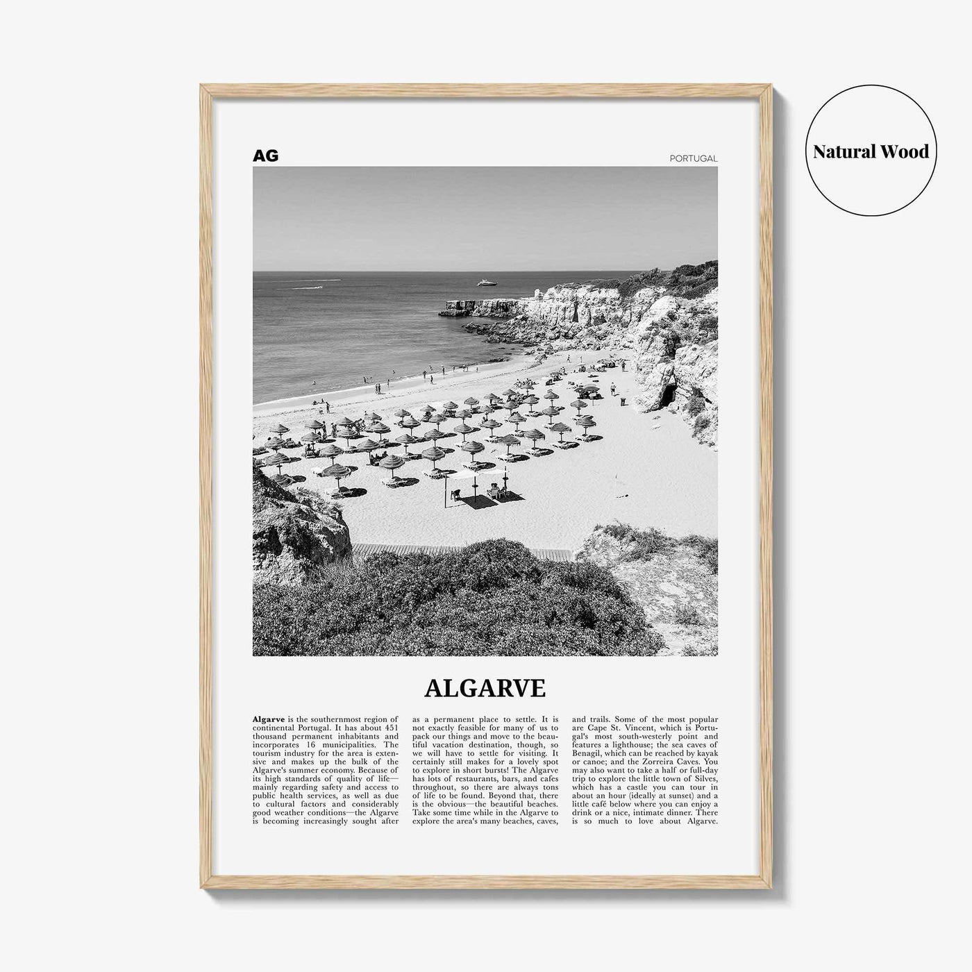 Algarve Print Black and White, Algarve Wall Art, Algarve Poster, Algarve Photo, Algarve Wall Decor, Distrito de Faro, Portugal, Portuguesa